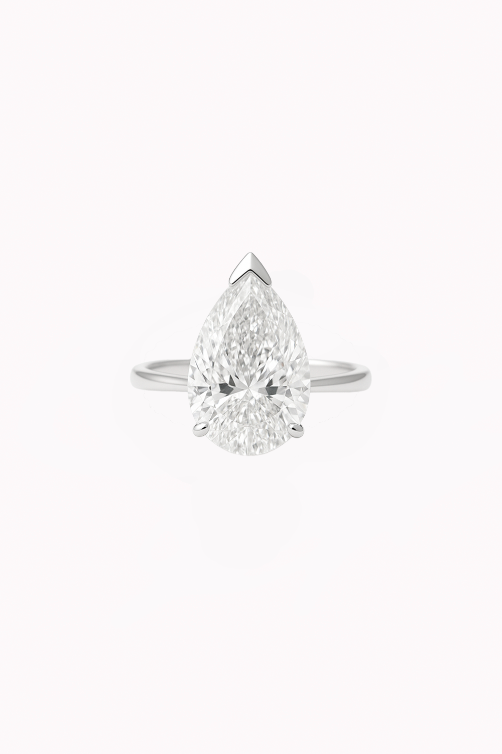 Pear Cut Solitaire Engagement Ring