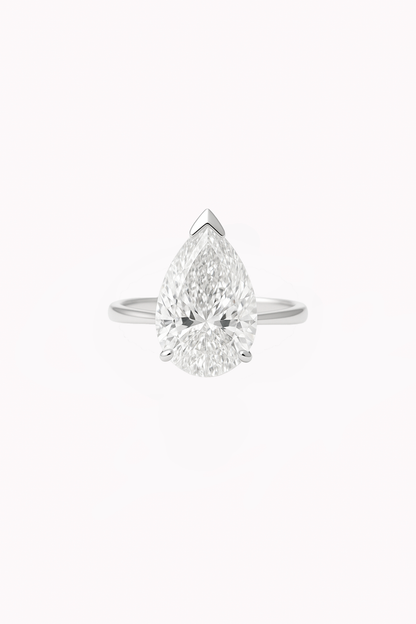 Pear Cut Solitaire Engagement Ring