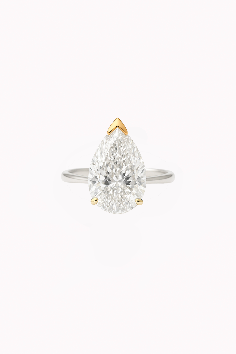 Pear Cut Solitaire Engagement Ring