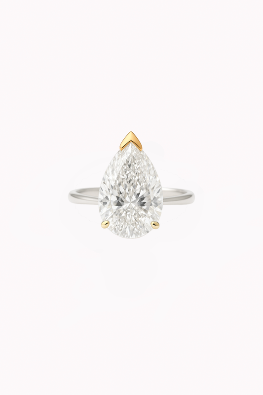 Pear Cut Solitaire Engagement Ring